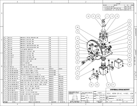 STANDARD MOUNT BOLT KIT, GEAR DRIVE