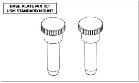 STANDARD MOUNT BASE PLATE PIN KIT